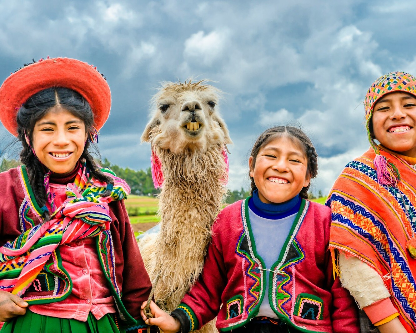 a group of people standing next to each other