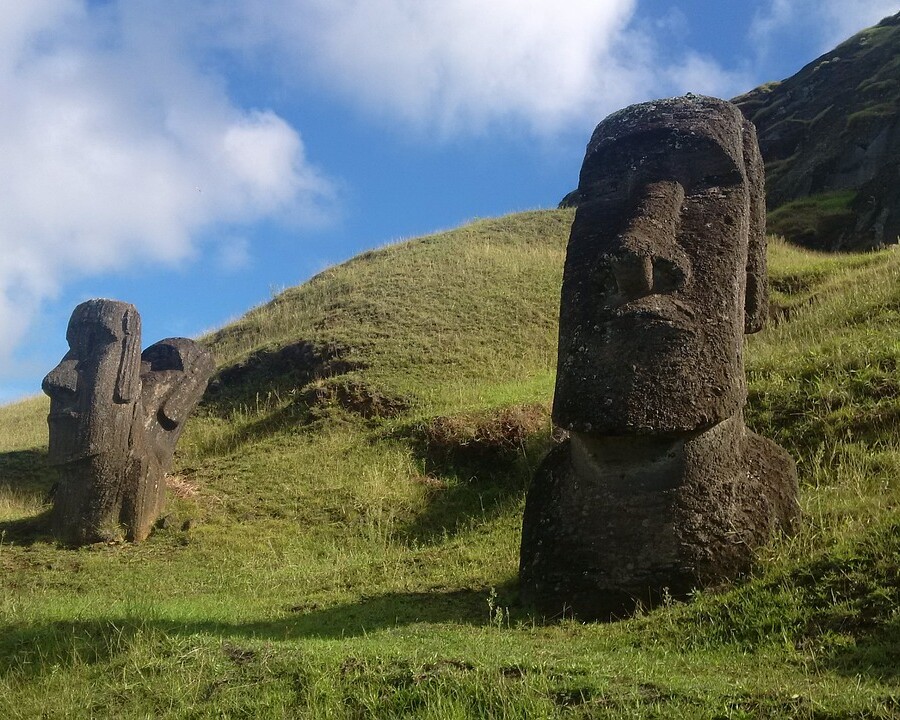 moai, quarry, nature, easter island, history, culture, outdoors, sky, rapa nui, moai, easter island, easter island, easter island, easter island, easter island