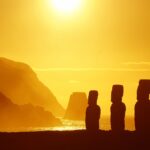 easter island, rapa nui, sculpture, to travel, moai, mohai, figure, sunrise, stone, statue, ancient, nature, meditate, easter island, easter island, easter island, easter island, easter island, moai