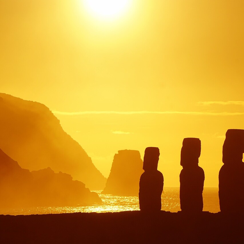easter island, rapa nui, sculpture, to travel, moai, mohai, figure, sunrise, stone, statue, ancient, nature, meditate, easter island, easter island, easter island, easter island, easter island, moai