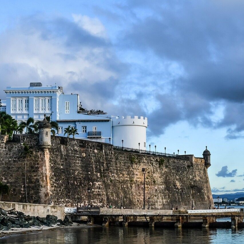 fort, ocean, blue sky, water, sky, blue, nature, puerto rico, castle, blue castle, puerto rico, puerto rico, puerto rico, puerto rico, puerto rico