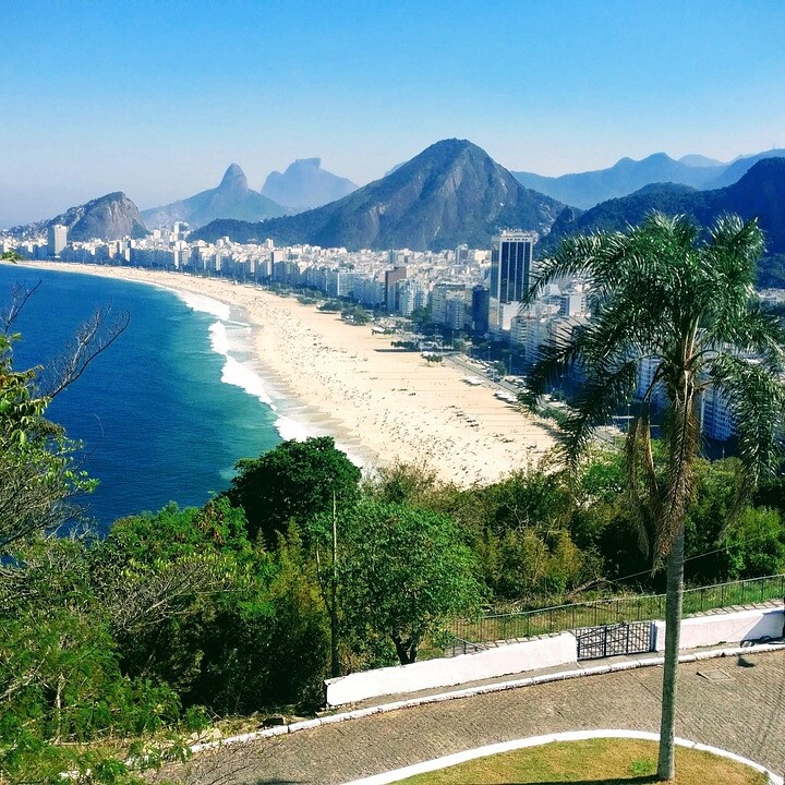 beach, mountains, city, buildings, coast, coastline, shore, shoreline, beach view, sea, ocean, brazil, rio de janeiro, copacabana, rio, landscape, nature, corcovado, copacabana, copacabana, copacabana, copacabana, copacabana