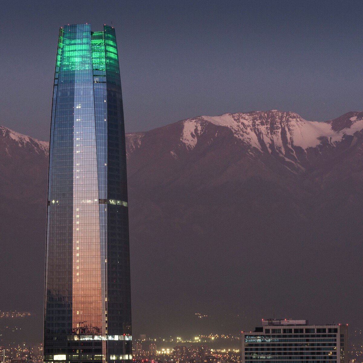 landscape photography of glass building