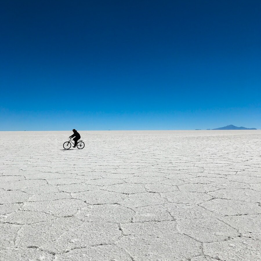 person riding bicycle