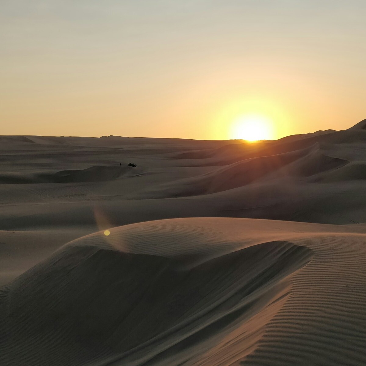 gray sands during sunset